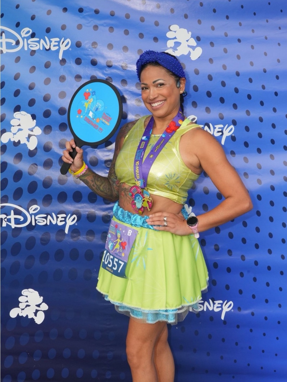 Small Joy Inside Out Running Costume RunDisney S/M - Picture 2 of 5